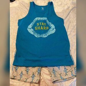 Boys shark tank and shorts